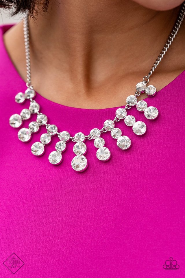 Celebrity Couture - White - Paparazzi Necklace Image