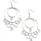 Roundabout Radiance - Silver - Paparazzi Earring Image