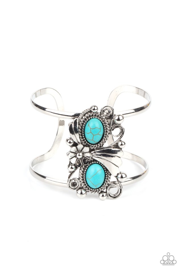 Mojave Flower Girl - Blue - Paparazzi Bracelet Image