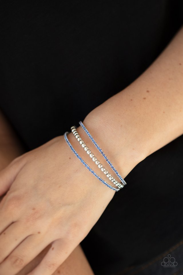 High-End Eye Candy - Blue - Paparazzi Bracelet Image