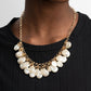 BEACHFRONT and Center - Gold - Paparazzi Necklace Image