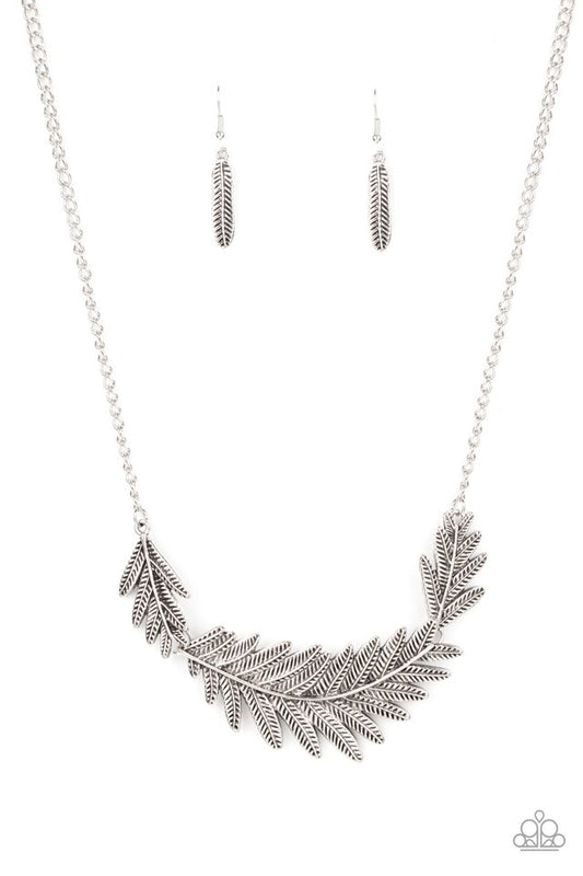 Queen of the QUILL - Silver - Paparazzi Necklace Image