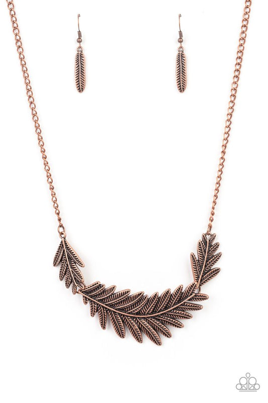 Queen of the QUILL - Copper - Paparazzi Necklace Image