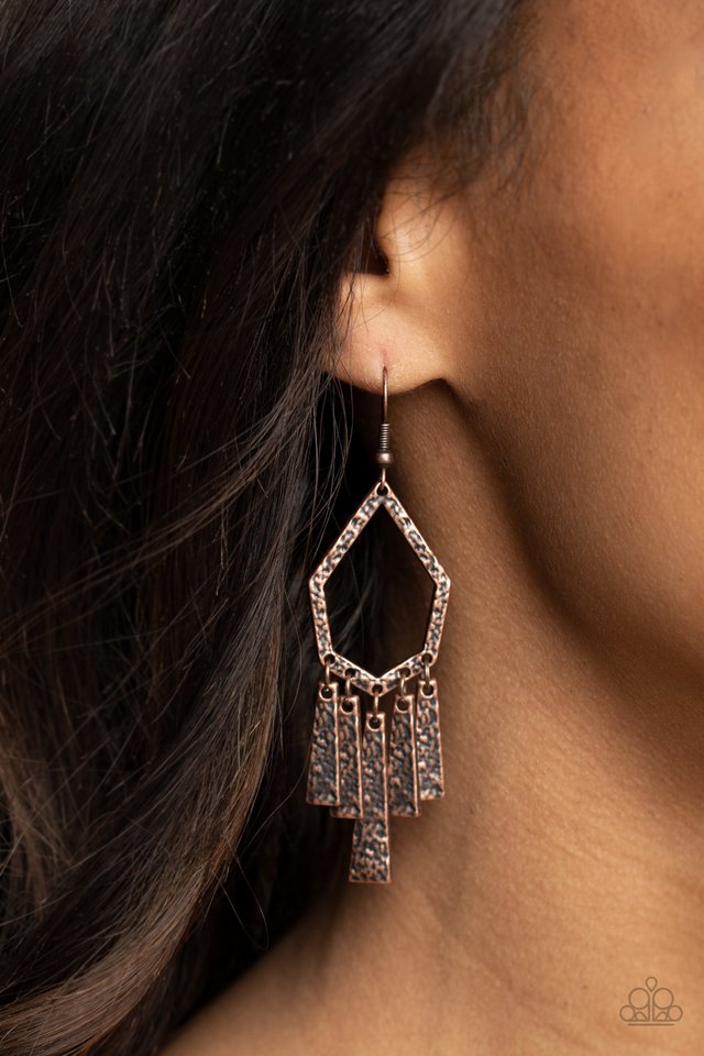 Museum Find - Copper - Paparazzi Earring Image