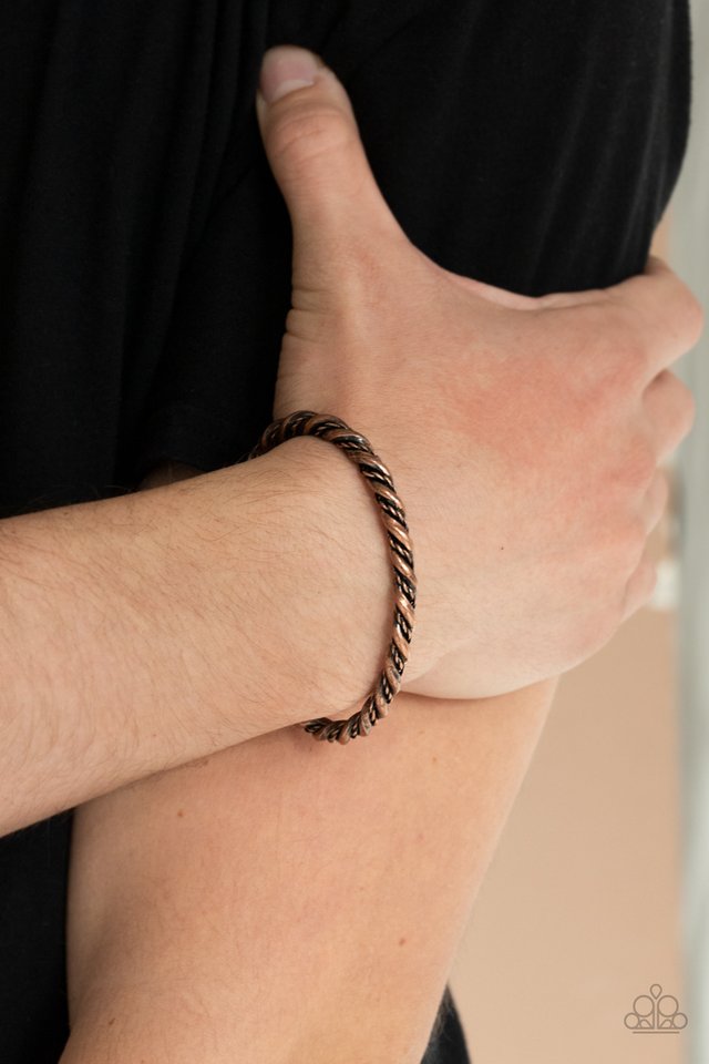 Combat Ready - Copper - Paparazzi Bracelet Image