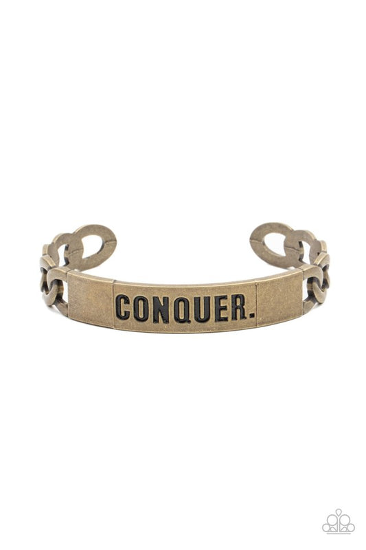 Conquer Your Fears - Brass - Paparazzi Bracelet Image