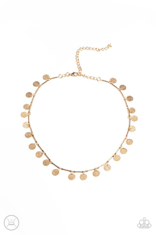 ​Musically Minimalist - Gold - Paparazzi Necklace Image