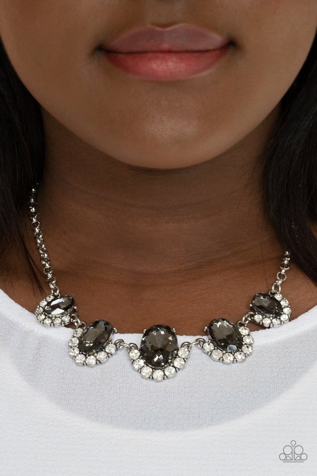 ​The Queen Demands It - Silver - Paparazzi Necklace Image