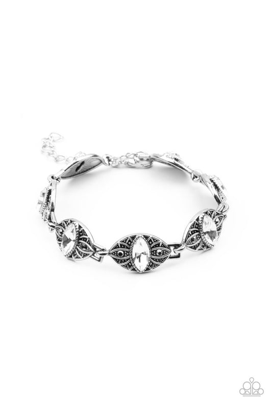 Crown Privilege - White - Paparazzi Bracelet Image