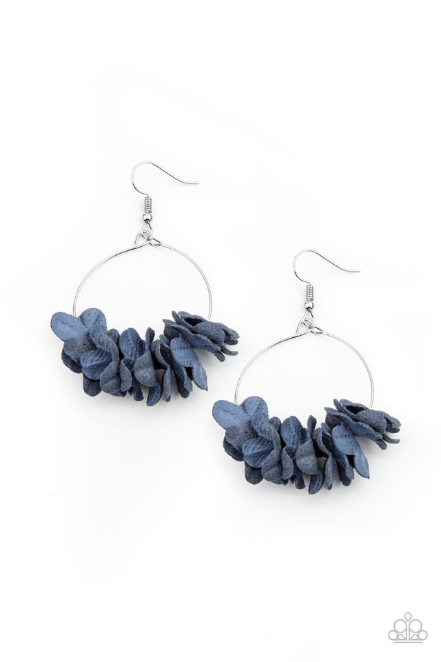 Flirty Florets - Blue - Paparazzi Earring Image