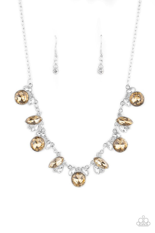 BLING to Attention - Brown - Paparazzi Necklace Image