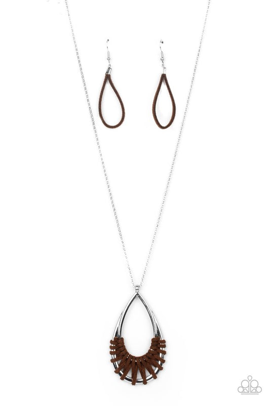 ​Homespun Artifact - Brown - Paparazzi Necklace Image