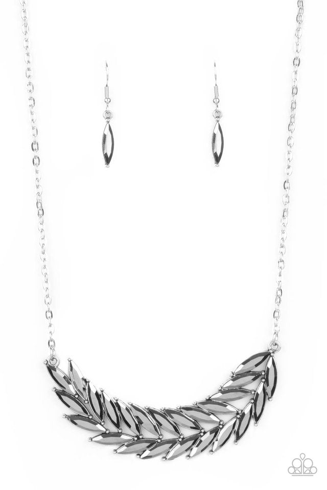 ​Flight of FANCINESS - Silver - Paparazzi Necklace Image