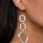 So OVAL It! - Silver - Paparazzi Earring Image