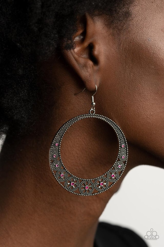 ​Bodaciously Blooming - Pink - Paparazzi Earring Image