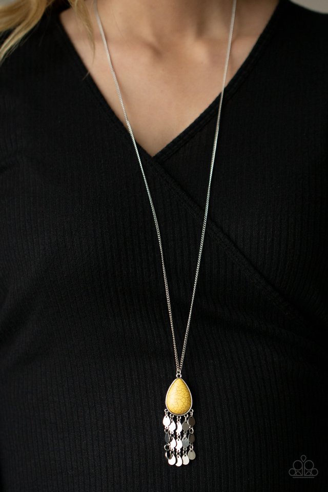 Musically Mojave - Yellow - Paparazzi Necklace Image