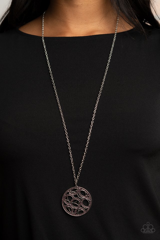 Thanks A MEDALLION - Purple - Paparazzi Necklace Image