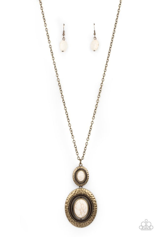 Southern Opera - Brass - Paparazzi Necklace Image