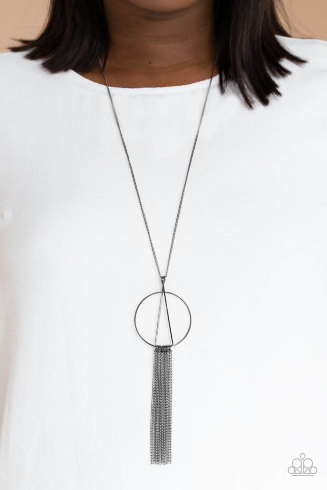 ​Apparatus Applique - Black - Paparazzi Necklace Image