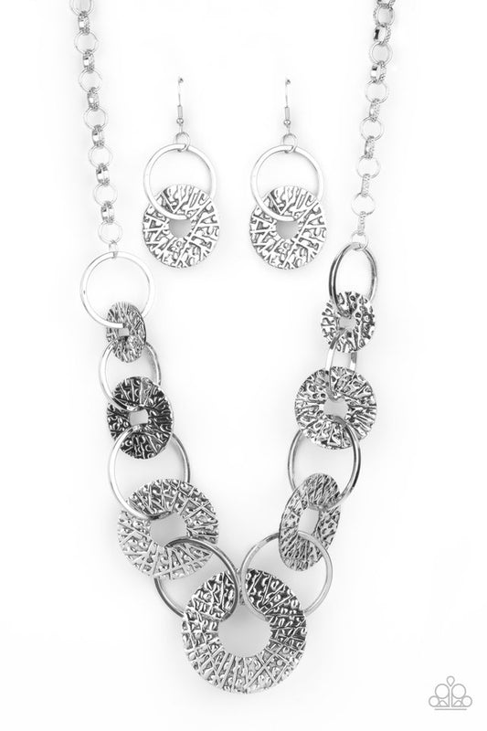 ​Industrial Envy - Silver - Paparazzi Necklace Image