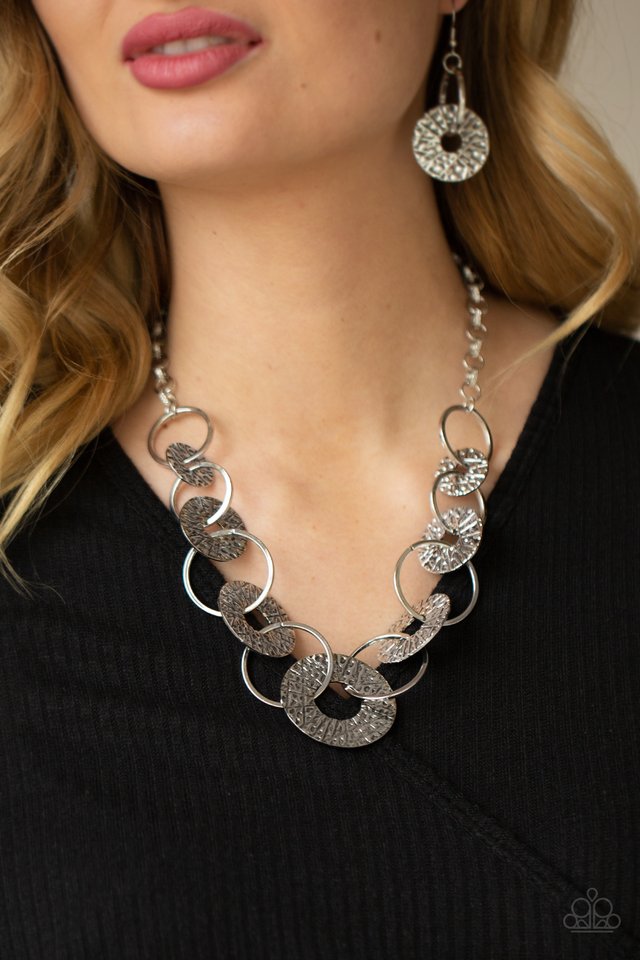 ​Industrial Envy - Silver - Paparazzi Necklace Image