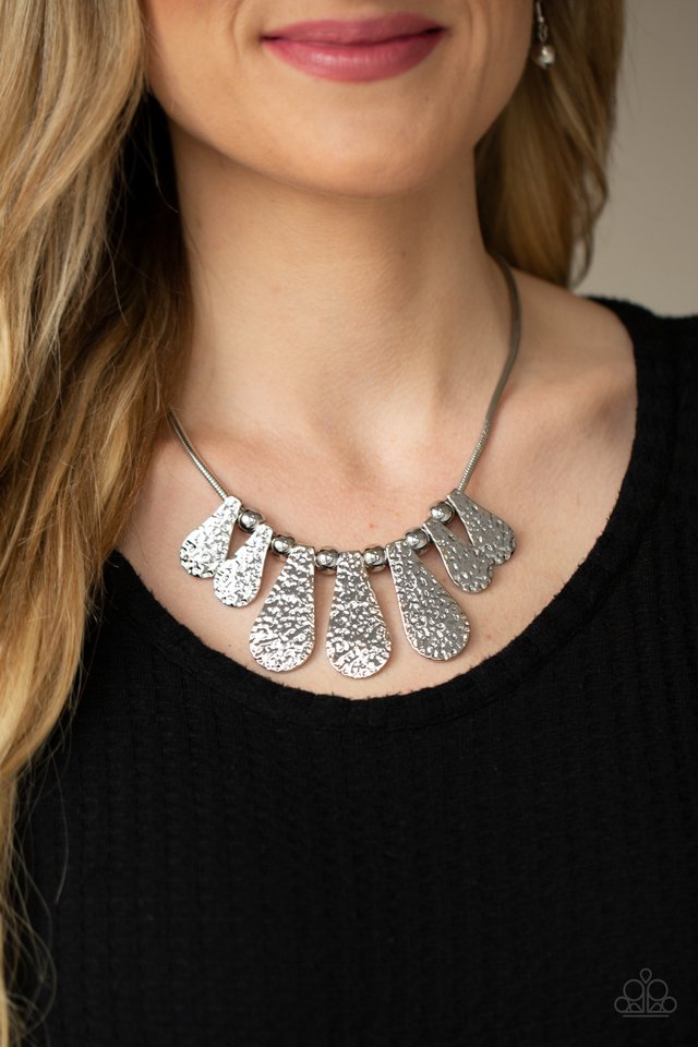 Gallery Goddess - Silver - Paparazzi Necklace Image