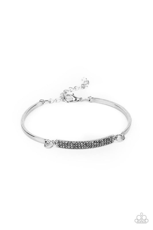 ​Showy Sparkle - Silver - Paparazzi Bracelet Image