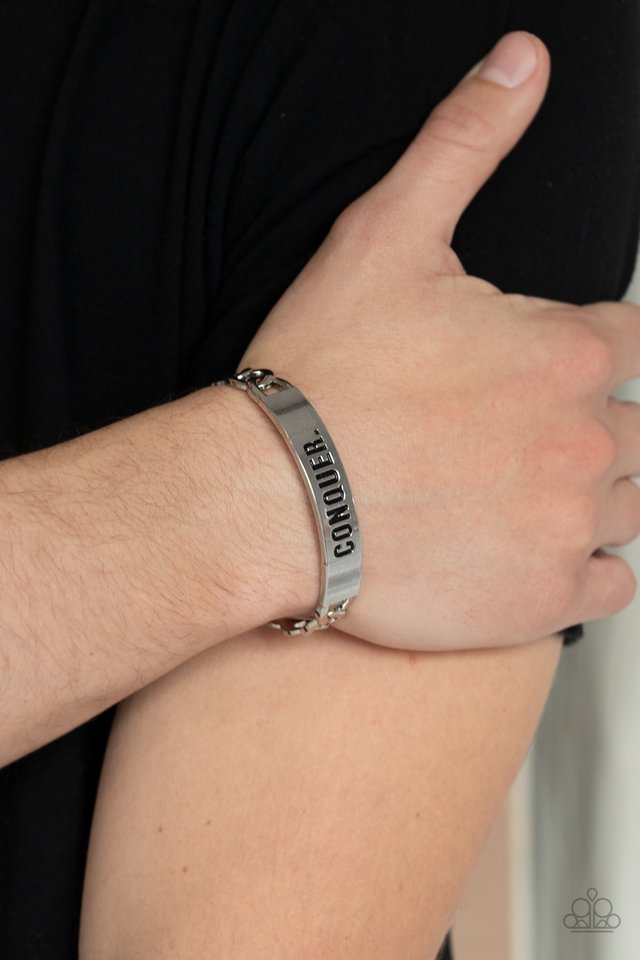 Conquer Your Fears​ - Silver - Paparazzi Bracelet Image