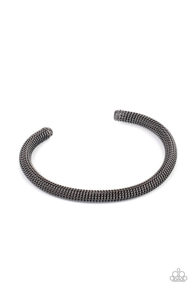 Metro Machiavellian - Black - Paparazzi Bracelet Image