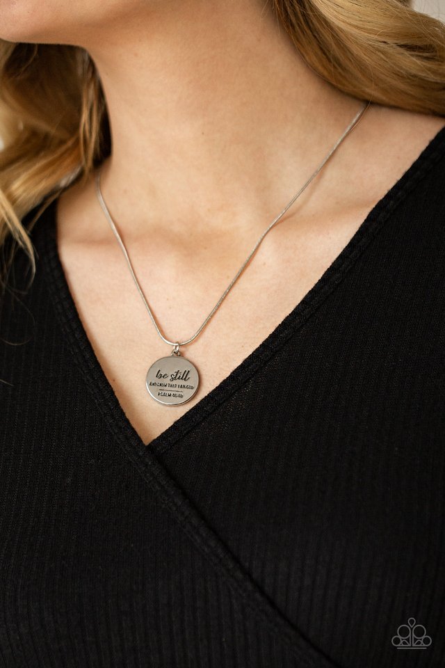 Be Still - Silver - Paparazzi Necklace Image