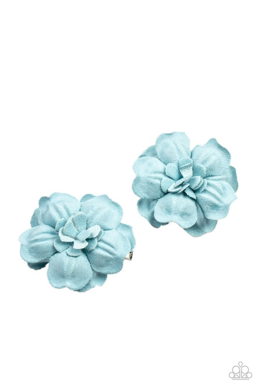 Happy-GROW-Lucky - Blue - Paparazzi Hair Accessories Image