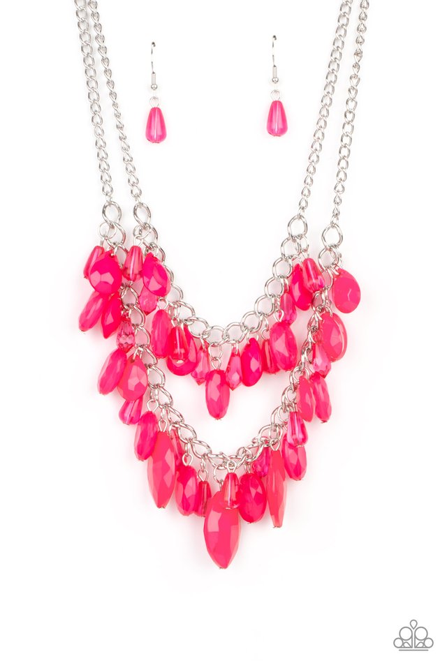 Midsummer Mixer - Pink - Paparazzi Necklace Image