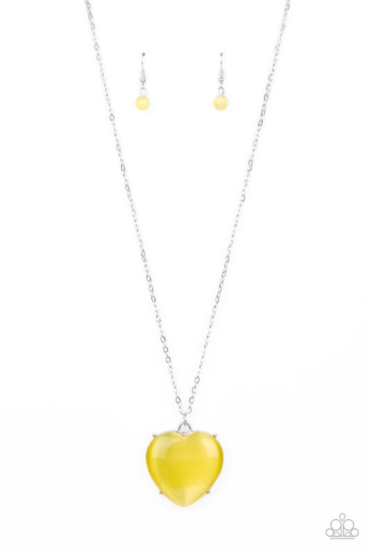 ​Warmhearted Glow - Yellow - Paparazzi Necklace Image