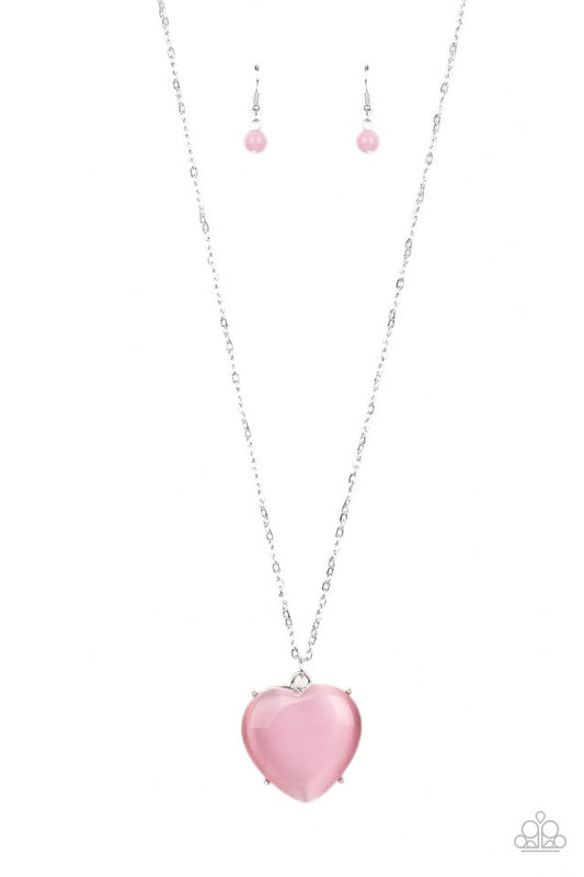 ​Warmhearted Glow - Pink - Paparazzi Necklace Image