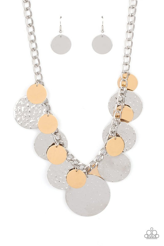 ​Industrial Grade Glamour - Silver - Paparazzi Necklace Image