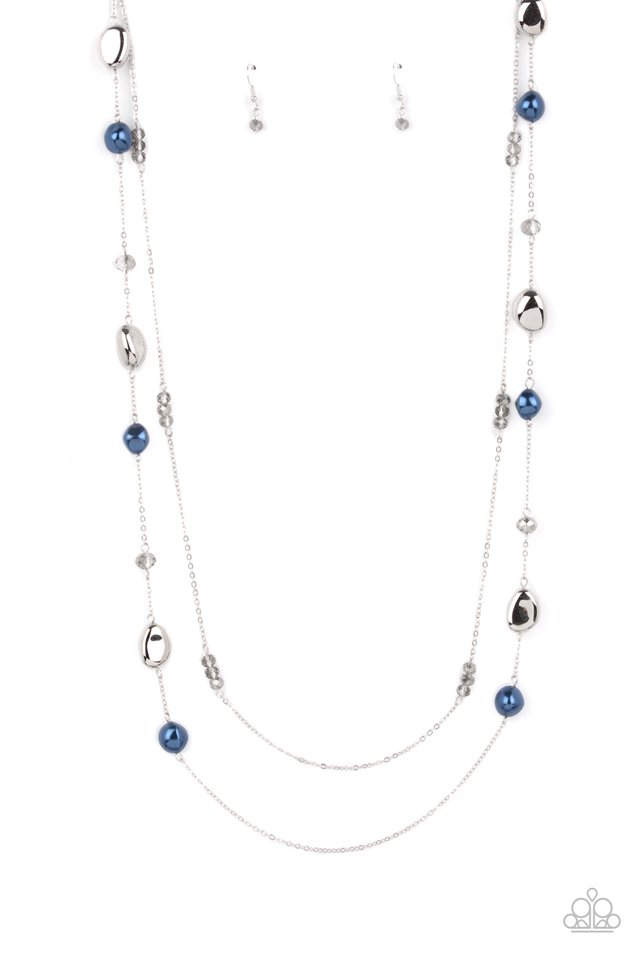Gala Goals - Blue - Paparazzi Necklace Image