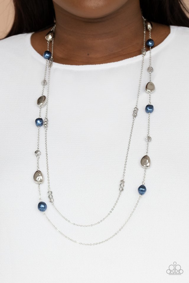 Gala Goals - Blue - Paparazzi Necklace Image