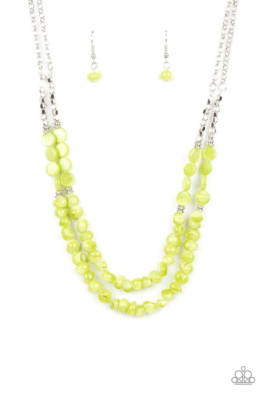 Staycation Status - Green - Paparazzi Necklace Image