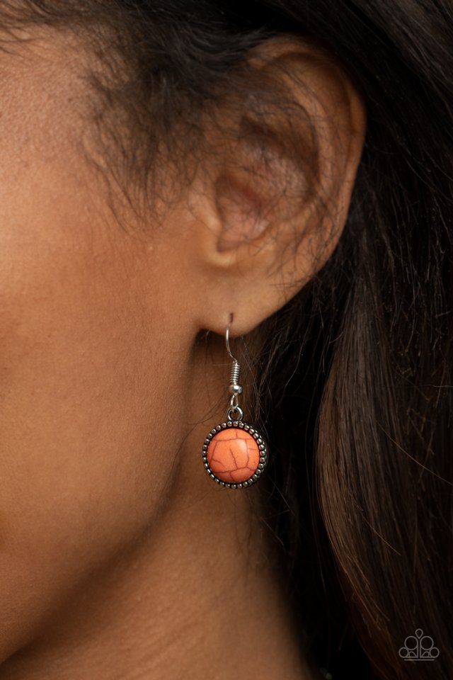 Terrestrial Trailblazer - Orange - Paparazzi Necklace Image