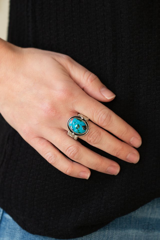 ​Terrifically Terrazzo - Blue - Paparazzi Ring Image