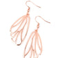 Turn Into A Butterfly - Copper - Paparazzi Earring Image