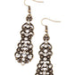 ​Diva Decorum - Brass - Paparazzi Earring Image