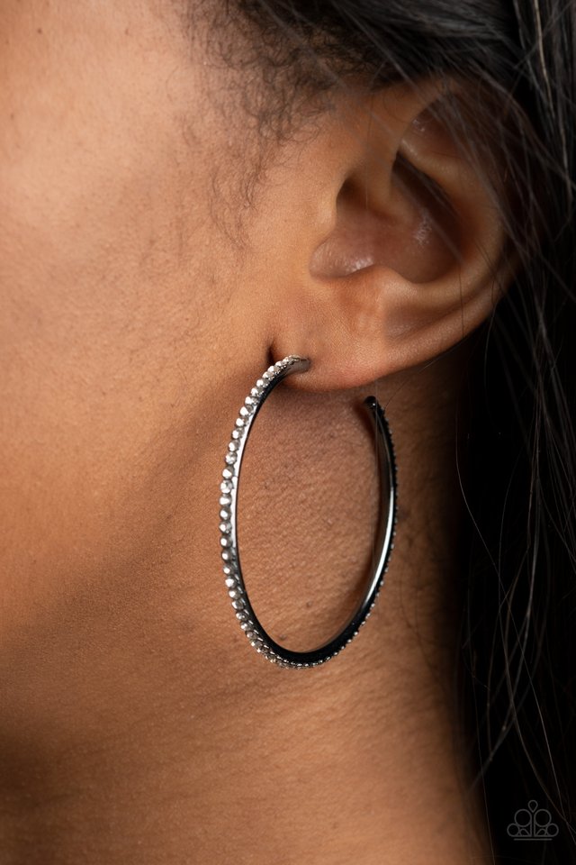 ​By Popular Vote - Black - Paparazzi Earring Image