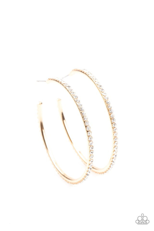 ​By Popular Vote - Gold - Paparazzi Earring Image