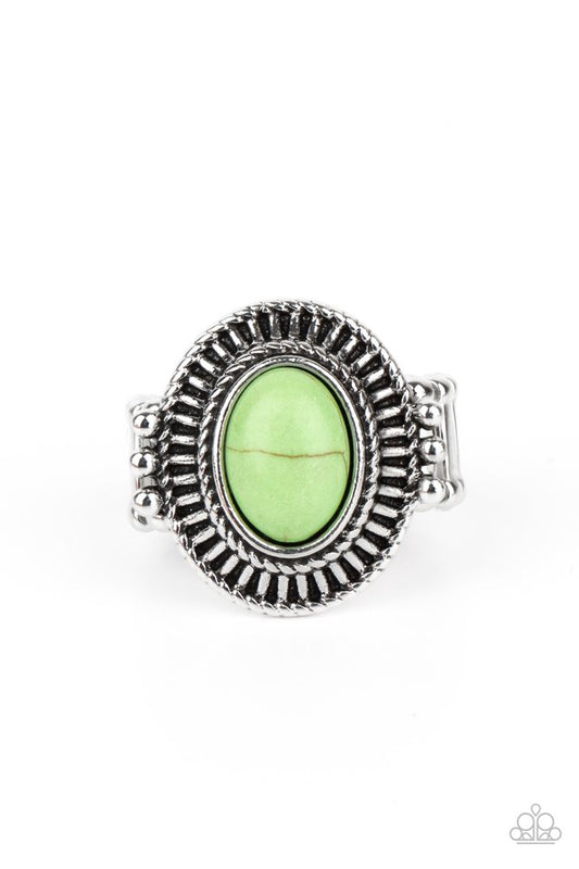 BADLANDS To The Bone - Green - Paparazzi Ring Image