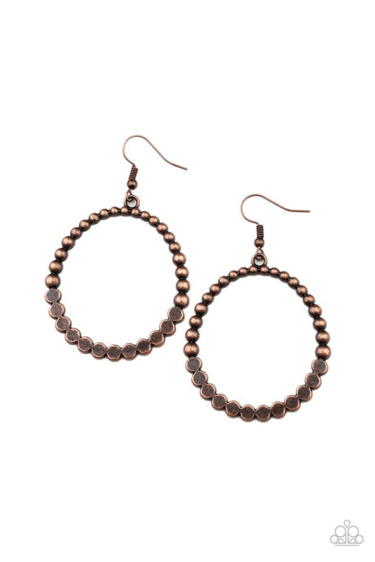 Rustic Society​ - Copper - Paparazzi Earring Image