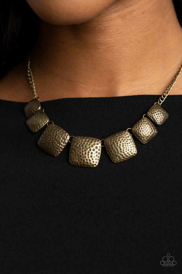 ​Keeping It RELIC - Brass - Paparazzi Necklace Image