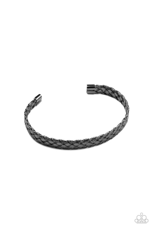 Cable Couture - Black - Paparazzi Bracelet Image