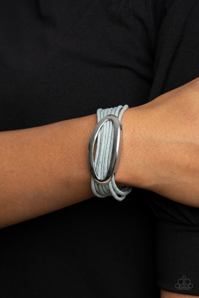 Corded Couture - Silver - Paparazzi Bracelet Image