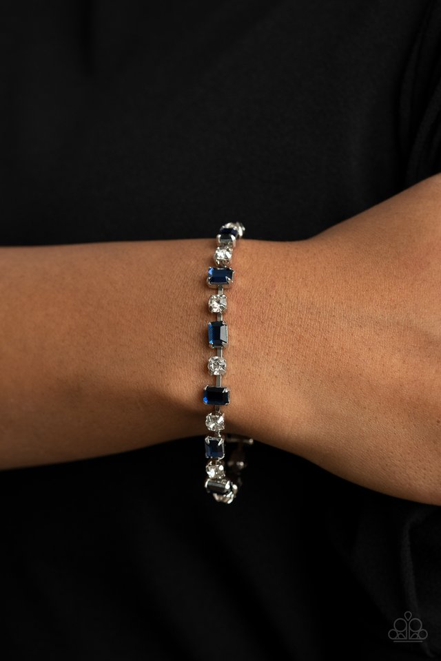 Out In Full FIERCE - Blue - Paparazzi Bracelet Image